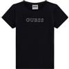 GUESS T-SHIRT LOGO STRASS BAMBINA