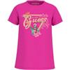 GUESS T SHIRT TRIANGLE FIORI BAMBINA