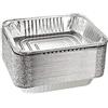 Ulalaza 30 pezzi quadrati 13X10X4 cm vassoi usa e getta in foglio di alluminio contenitori per arrostire contenitori per cottura al forno, conservazione congelata di alimenti
