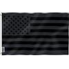 Anley Fly Breeze 3x5 piedi All Black Bandiera americana - Colori vivaci e a prova di sbiadimento - Testa in tela e doppie cuciture - Bandiere americane nere in poliestere 3 X 5 Ft