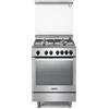 Delonghi Cucina a gas con forno DE'LONGHI PEMX 64 LSG inox L 60 x P 60 cm