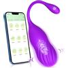 Ukingle Vibratoreper Donna Professionale Clotoride Piccolo Vibratore Ovetto Vibrante Donna Telecomando Wireless Mini App 9 Modalità Vibratoriper Donne Punto G Squirting VibratoriSexytoysys Coppia (purple)