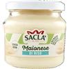 Sacla Saclà, Maionese di Riso, Maionese Vegana Senza Uova, 100% Vegetale, Vaso Vetro, 180g, Confezione da 6 Pezzi