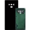 Senza Marchio (KIT) Copri Batteria + biadesivo + lente compatibile per SAMSUNG GALAXY NOTE 9 / N960 SM-N960F N9600 N960U N960F n.1 retro Posteriore Back Cover Retro Scocca + adesivo + lente con cornice Nero