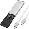 IDSONIX SMART INTERACTIVE iDsonix M.2 NVMe PCIe SSD Enclosure Adapter[Tool Free][Alluminio], 10Gbps NVMe a USB 3.2 Gen 2 con UASP&Trim, Case SSD M.2 supporta M-Key/B+M Key Samsung Crucial WD