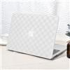 Vozehui Compatibile con MacBook Air 13 pollici Custodia2022 2021 2020 2019 2018 Release A1932 A2179 M1 A2337 Touch ID, Custodia rigida in plastica elegante in pelle Cover trasparente per tastiera, Gri