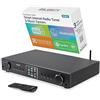 Majority Radio Internet Wifi | Spotify Connect, Bluetooth, DAB Radio, FM | Sintonizzatore DAB HiFi con Telecomando, USB, AUX | Lettore di Rete Audio Hi-Fi, Radio Stereo | Majority Fitzwilliam Streamer Hifi