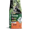 Monge Bwild Grain Free, Cibo Secco Cani Cuccioli, Anatra e Patate, 12kg