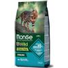 Monge BWild Grain Free, Cibo Secco Gatti Sterilizzati, Tonno e Piselli 1.5kg