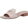 Soffice Sogno Sabot in pelle con morsetto ornamentale e tacco 3 cm