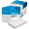 Eurocali Carta A4 Fabriano Copy 2, 5 Risme Eurocali da 500 Fogli - 2500 Totali, Carta Multiuso da 80gr Per Ufficio, Stampante, Fotocopie