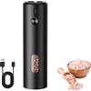 MERTTURM Macinapepe e Sale Elettrico, Macinino per Spezie Ricaricabile USB, Macinino in Ceramica con Grana Regolabile, Funzionamento con Una Mano, Macinino Automatico Portatile per Cucina/Casa/Cucina