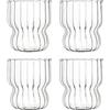 Disnace Set 4 Bicchieri Da Caffè 300ml in Vetro Borosilicato - Per Espresso, Latte, Cappuccino, Cocktail - Tazza Trasparente