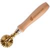 Tagliapasta Rotella Tagliapasta,Taglia Pasta Sfoglia Fresca, Tortellini, Ravioli - Diametro 38 mm in Ottone con Impugnatura in Legno