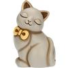 Thun Gatto Momi con Fiocco, Medio, Ceramica, Collezione Altro novità 2025, 7,5 x 6,7 x 11,4 cm