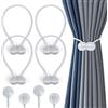 Set Di 4 Fermatende Magnetici In Corda Cachi - Per Tende