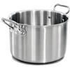 Baldassare Agnelli Pentole Agnelli ALIX104ALIN16 Casseruola Alta con 2 Maniglie in acciaio, Trilaminato Alluminio-Acciaio per induzione, 16 cm