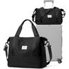 HPLQQ Borsone da Viaggio 40x20x25 per Ryanair Bagaglio a Mano 40x30x20, Borsa Sportiva Borsone da Palestra, Borsa da Weekend, Ospedale Parto, Danza Espandibile,A02-Nero