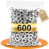 Philtool Occhielli da 600 pezzi, occhielli per teloni, antiruggine, diametro 10 mm, beccuccio in metallo, pinza per occhielli, ideale per teloni, tessuto, pelle, striscioni, vestiti, tende, borse