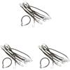 Geardeangloow 3 set di 10 ganci elastici per coda di cavallo, elastici per capelli, colore marrone
