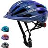 Exclusky Casco da bici per bambini Exclusky Casco da bici regolabile per bambini 50-57 cm, casco multi-sport per bambini età 5-7-9-10-12, casco da bicicletta per bambini con visiera