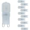 OPTONICA Lampadina led bispina g9 3watt resa 25watt risparmio energetico 6000k pezzi 10