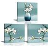 PIY PAINTING Stampe e Quadri su Tela Orchidée élégante, Pianta Fiore Immagine Pittura Tela Wall Art Bel Regalo per Tranquillo Yoga Home Room Decor Regalo di Anniversario 30x30cm 3 unità