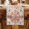 Chicamy Runner Mandala Tavola Moderno 33x183 cm Runner da Tavolo Boho Stampato Vintage Rettangolare Runner Tavola Eleganti Centrini Moderni Poliestere Decorativi per Feste e Uso Quotidiano