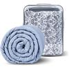 Winthome Coperta ponderata per adulti e adolescenti, ansia calmante terapia autismo pesante con copertura (Grigio, 130 x 190 cm, 6 kg)