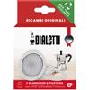 Bialetti Ricambi, Include 3 Guarnizioni e 1 Piastrina, Compatibili con Moka Express 12 Tazze