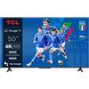 TCL P655 Serie P65 Smart TV Ultra HD 4K 50" 50P655, Dolby Audio, Controlli vocali, Google TV