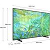 Samsung Series 8 TV UE55CU8070UXZT Crystal UHD 4K, Smart TV 55" Processore Crystal 4K, Adaptive Sound, Black 2023