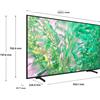 Samsung TV Crystal UHD 4K 55" UE55DU8070UXZT Smart TV Wi-Fi Black 2024, Processore Crystal 4K, 4K Upscaling, AirSlim Design,