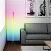 Lightbox Lampada da terra RGB-LED | 150 cm di altezza | lampada da terra dimmerabile con sensore musicale e telecomando e luce frontale RGB | max. 125 lm | LED integrato | in alluminio/plastica nera