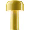 FLOS Bellhop Table Lampada da Tavolo Senza Fili Ricaricabile, Lampada Design da E. Barber e J. Osgerby, Lampada Led Dimmerabile 4 Step, Cavo Micro USB-C, 2.5 W, 100-240/5 V, 125x210 mm, Colore Giallo