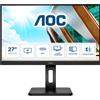 AOC U27P2CA Monitor PC 68,6 cm (27") 3840 x 2160 Pixel 4K Ultra HD LED Nero [U27P2CA]