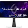 Viewsonic XG272-2K-OLED Monitor PC 68,6 cm [27] 2560 x 1440 Pixel Quad HD Nero, Bianco (27IN VS19852 16:9 2560X1440 QHD - OLED GAMING MONITOR 0.02MS HDMI/) [XG272-2K-OLED]