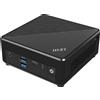 MSI PC/Workstation MSI Cubi N ADL-002EU Intel® N100 4 GB DDR4-SDRAM 128 SSD Windows 11 Pro Mini PC Nero [CUBI ADL-002EU]