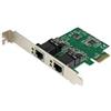 Startech.Com Scheda di Rete Ethernet PCI Express a 2 Porte Rj45 da 1 Gbps, Adata