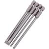 Eujgoov 4 Pezzi 100mm Set di Punte per Cacciaviti a Taglio Esagonali Magnetico Acciaio S2 3mm 6mm per Metallo e Legno
