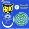 RAID SPIRALI ANTIZANZARE AZIONE RAPINA CONFEZIONE DA 10 PEZZI + SUPPORTO METALLICO