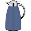 alfi SIGNO - Caraffa termica in acciaio INOX con inserto igienico in vetro temperato, chiusura a vite con comodo pulsante, impugnatura ergonomica, con una sola mano, ideale come caffettiera da caffè,