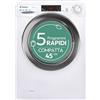 Candy Smart CSS4127TWR3/1-11, Lavatrice a carica frontale, 7 KG, Classe C, 1200 giri, 79 dB, Partenza Ritardata, 16 + 1 programmi, Bianco, AxLxP 85x60x45 cm
