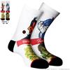 Boooh.it LGZ CREW SOCKS EDITION STONED TOON INDICA vs SATIVA : TAGLIA L 42-46 | IDEA REGALO NERD E FUMATORI
