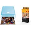 KODAK Stampante per foto PM220 e cartuccia MSC20, foto 5,4 x 8,6 cm, WiFi, compatibile con iOS e Android, colore: blu