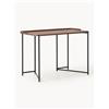 Westwing Collection Scrivania in legno Renee - Nero