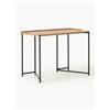 Westwing Collection Scrivania in legno Renee - Nero