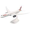 Herpa Modello di Aereo Boeing 787-9 British Airways - Dreamliner in Scala 1:200 - Snap-Fit, Pezzo da Collezione, Miniatura Deco, Statuetta con Supporto in plastica