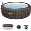 Bestway 6001P Minipiscina idromassaggio gonfiabile Bali Lay-Z-Spa AirJet con app