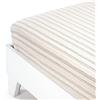 Caleffi 58689 Cotone Riga Inferiore Lenzuolo per Singolo Letto, Naturale